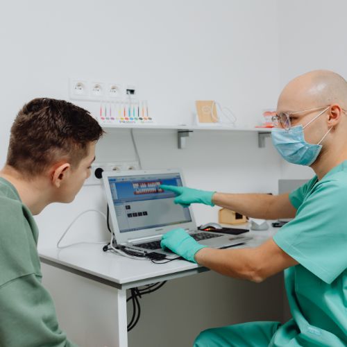 Doctor discussing limb preservation with a patient