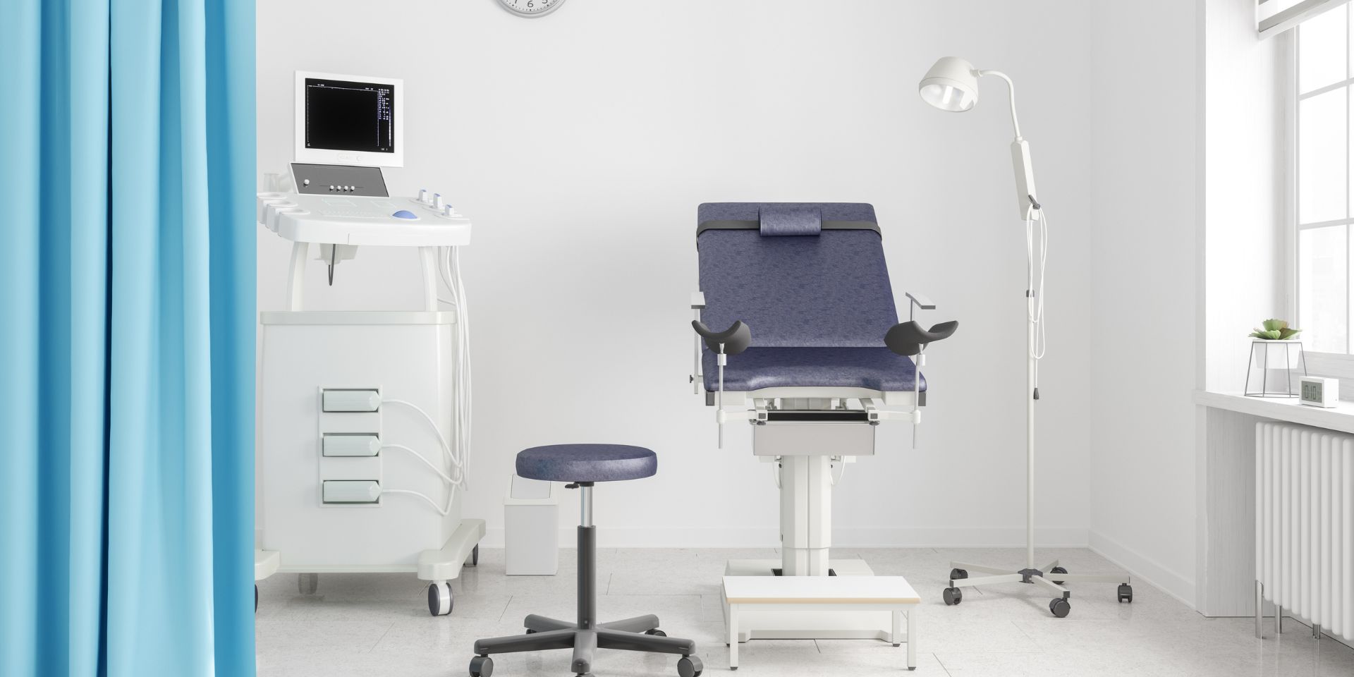 empty vascular surgeon’s exam room